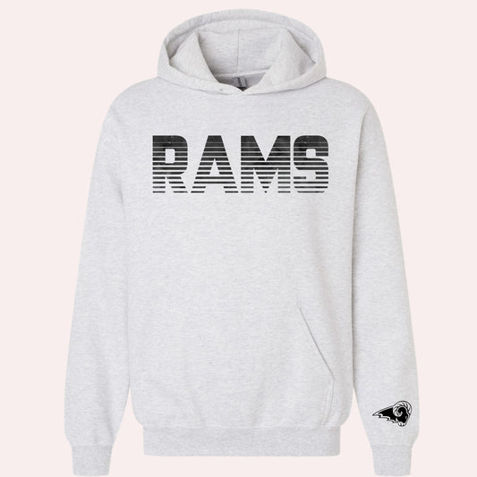 Split RAMS Hoodie | BW