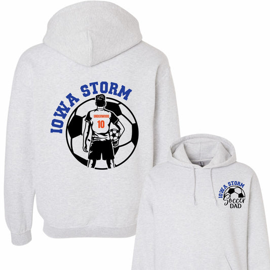 Iowa Storm Soccer Dad Hoodie (Boy)