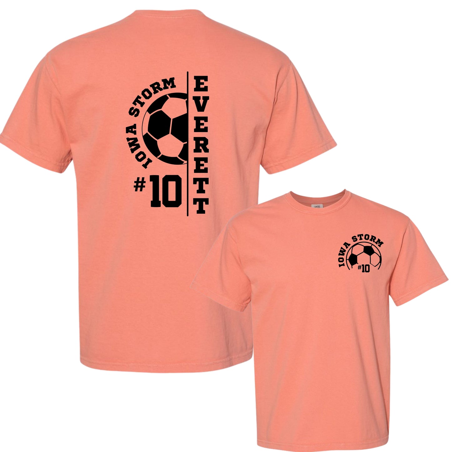 Iowa Storm Personalized Comfort Colors T-Shirt | Adult