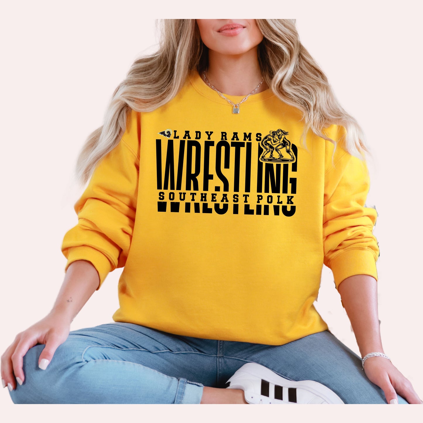 Southeast Polk Girls Wrestling Split T-Shirt