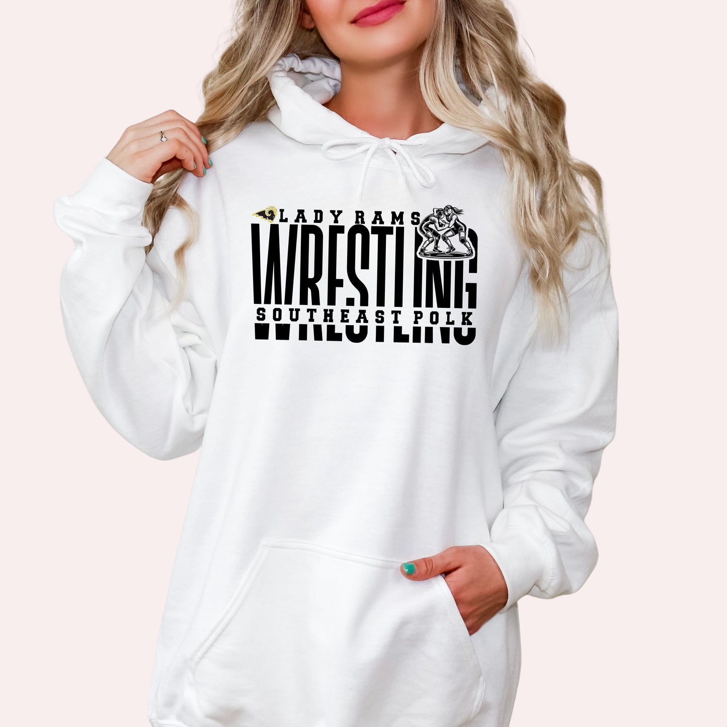 Southeast Polk Girls Wrestling Split Hoodie