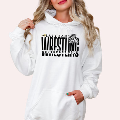 Southeast Polk Girls Wrestling Split Hoodie