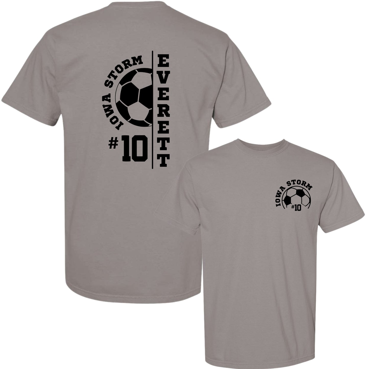 Iowa Storm Personalized Comfort Colors T-Shirt | Adult
