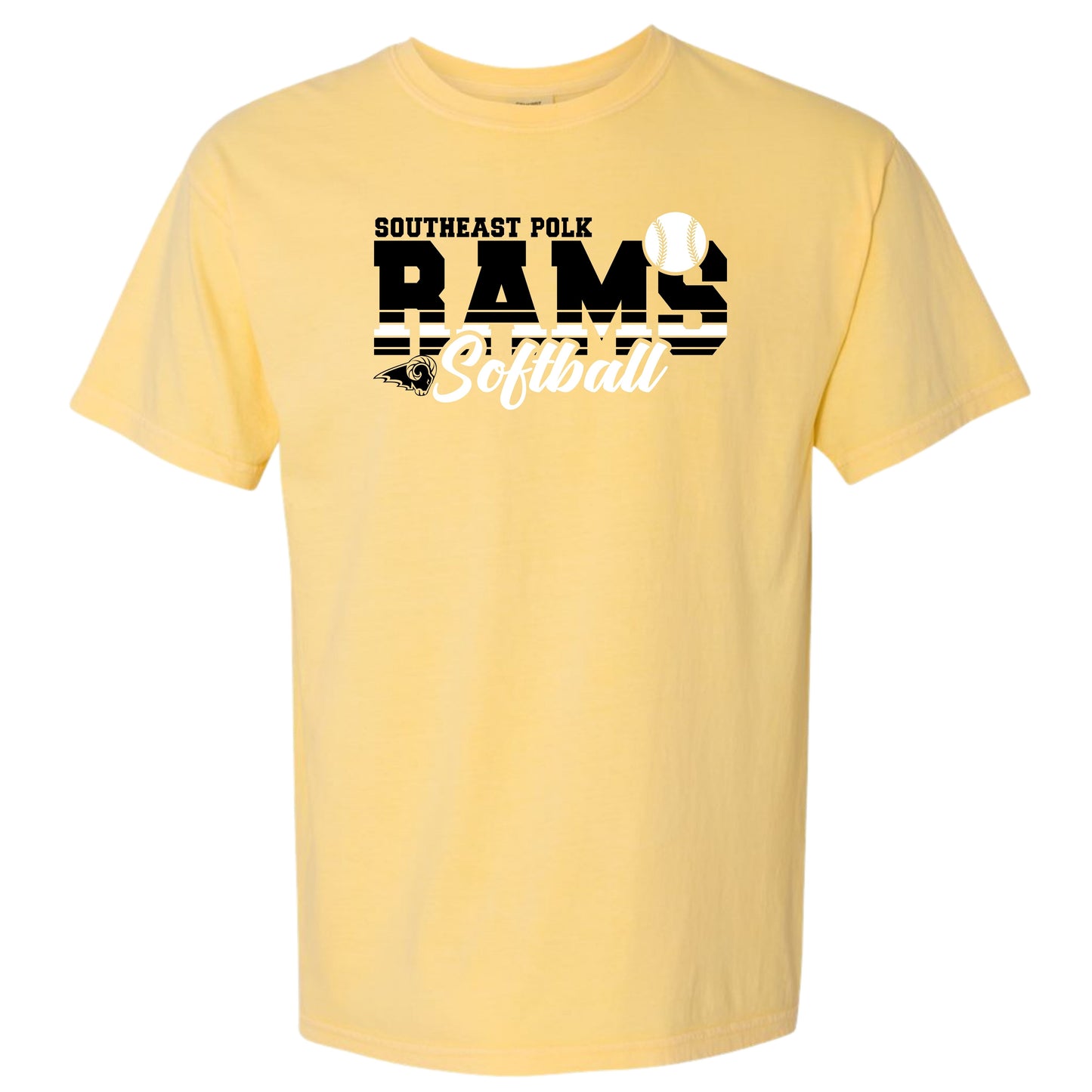 SEP RAMS Softball T-Shirt | Comfort Colors | Adult