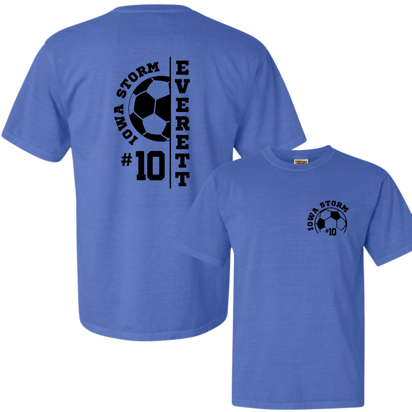Iowa Storm Personalized Comfort Colors T-Shirt | Adult