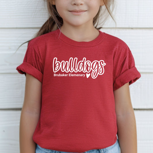 Brubaker Bulldogs outline Hoodie