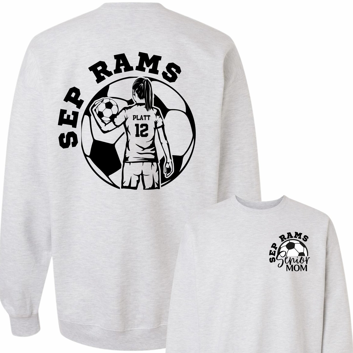 Senior Soccer Mom Crewneck - Comfort Colors (Girl)
