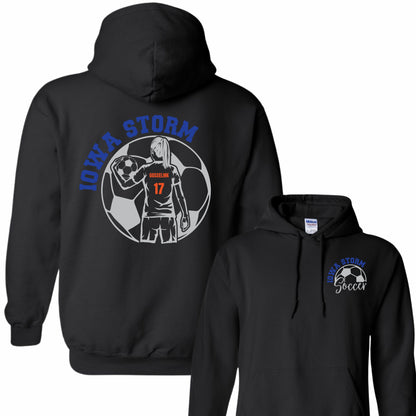 Iowa Storm Soccer Hoodie (Girl)