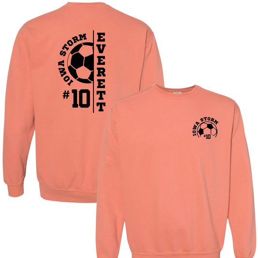 Iowa Storm Personalized Comfort Colors Crewneck | Adult