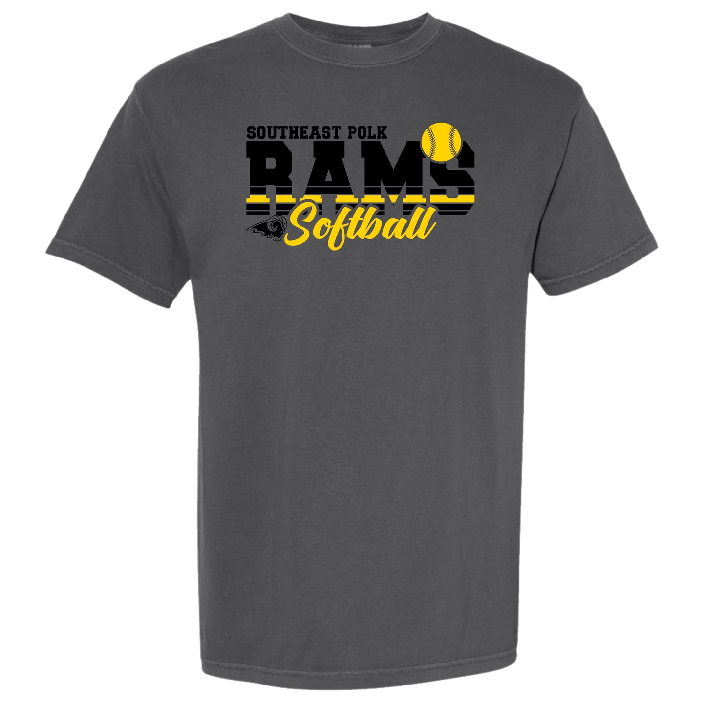 SEP RAMS Softball T-Shirt | Comfort Colors | Adult