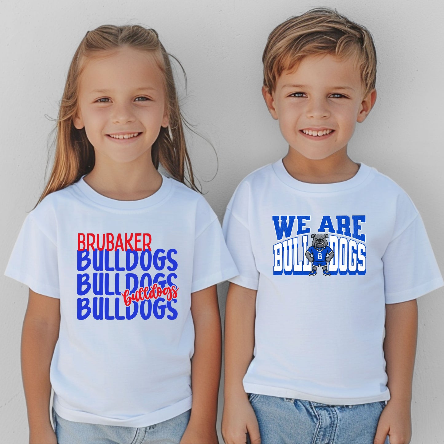 Brubaker Bulldogs stacked Hoodie
