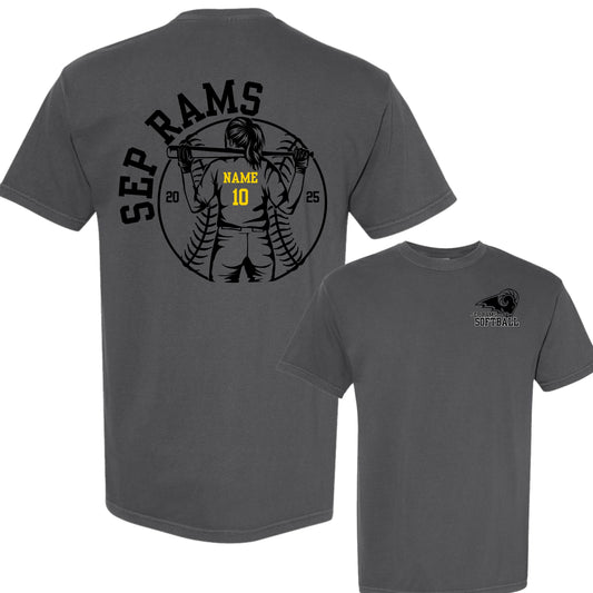 SEP Softball Personalized T-Shirt | Comfort Colors | Adult