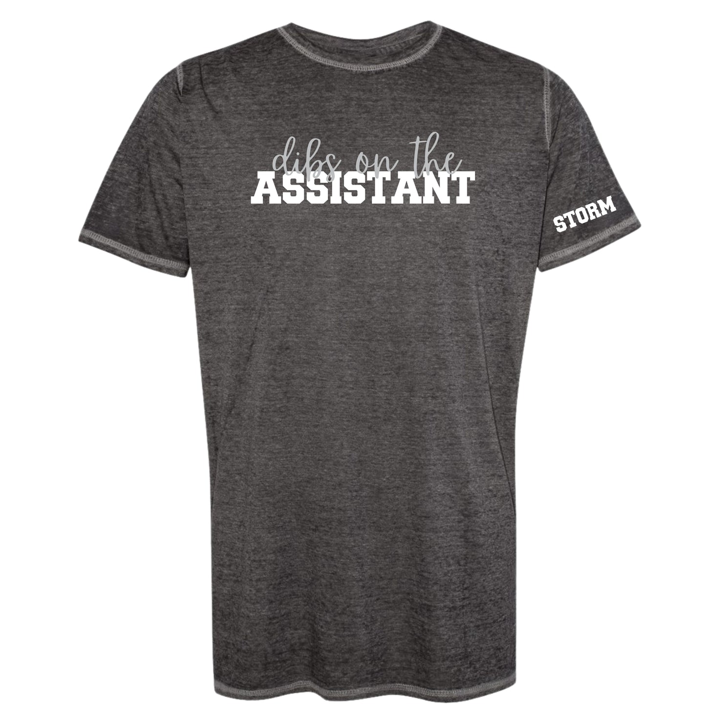 "Dibs on the Assistant" Burnout Apparel (T-Shirt, Crew, Hoodie)