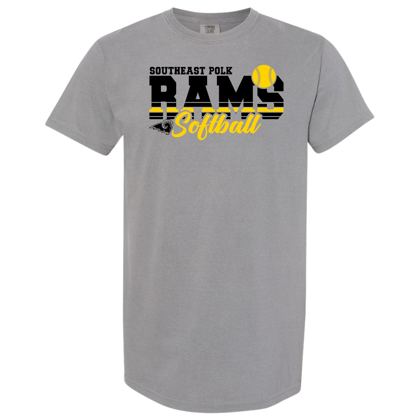 SEP RAMS Softball T-Shirt | Comfort Colors | Adult