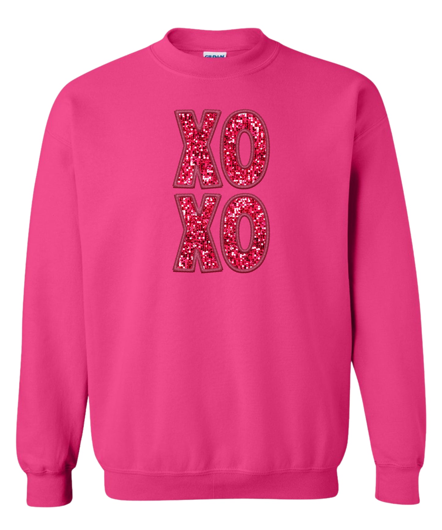 Stacked "XOXO" Crewneck