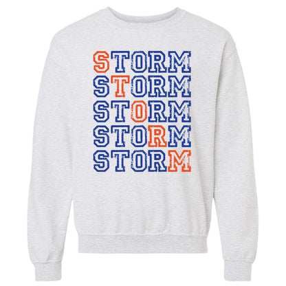 Iowa Storm "Stacked" Crewneck | Adult