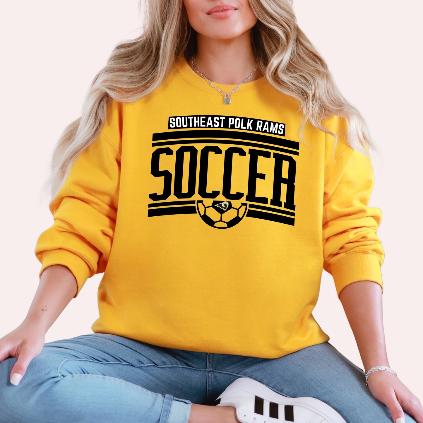 Southeast Polk Rams SOCCER Crewneck