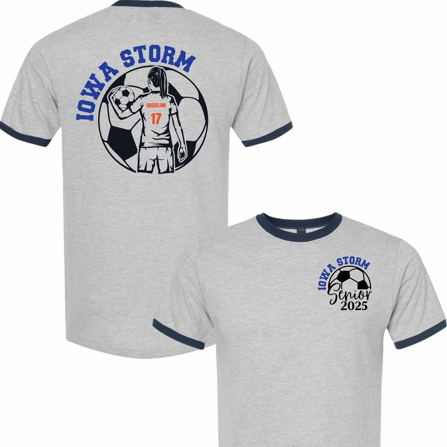 Senior 2025 Ringer/Jersey T-Shirt