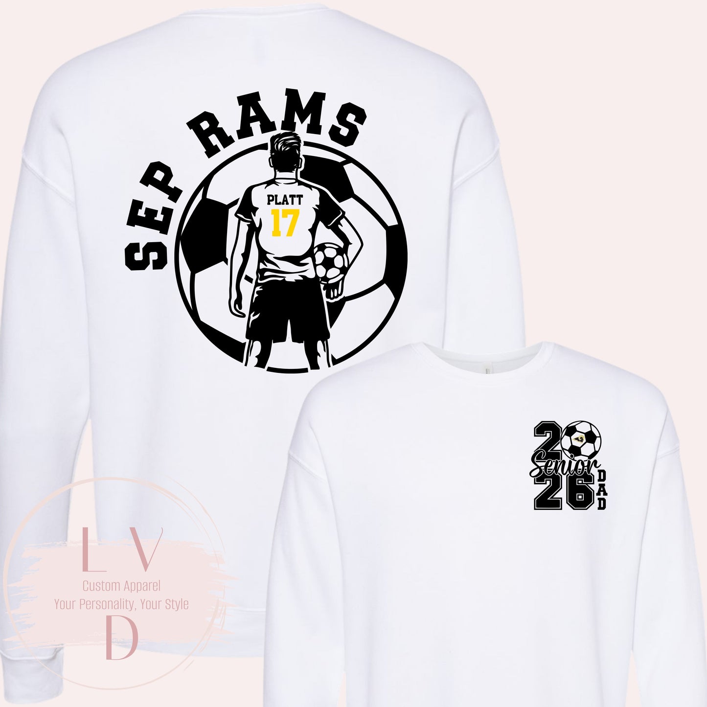 SEP Senior Soccer Dad Crewneck | Personalized