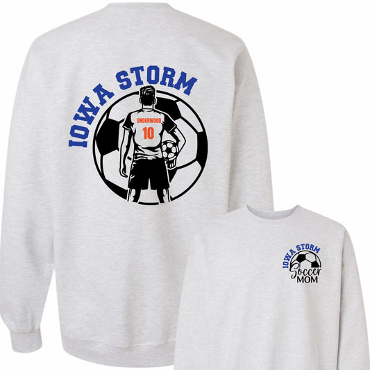 Iowa Storm Soccer Mom Crewneck (Boy)