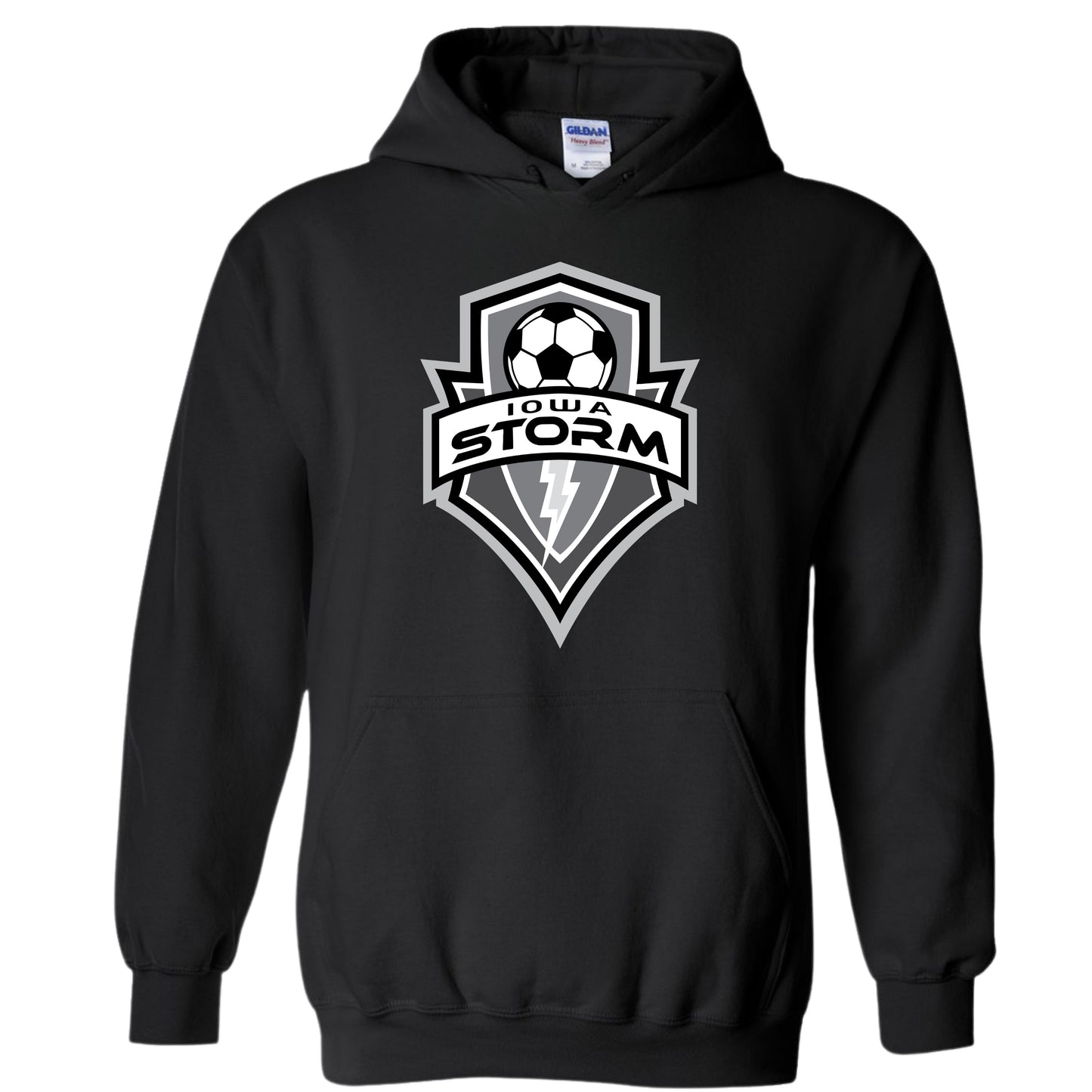 Iowa Storm Logo Hoodie | B&W