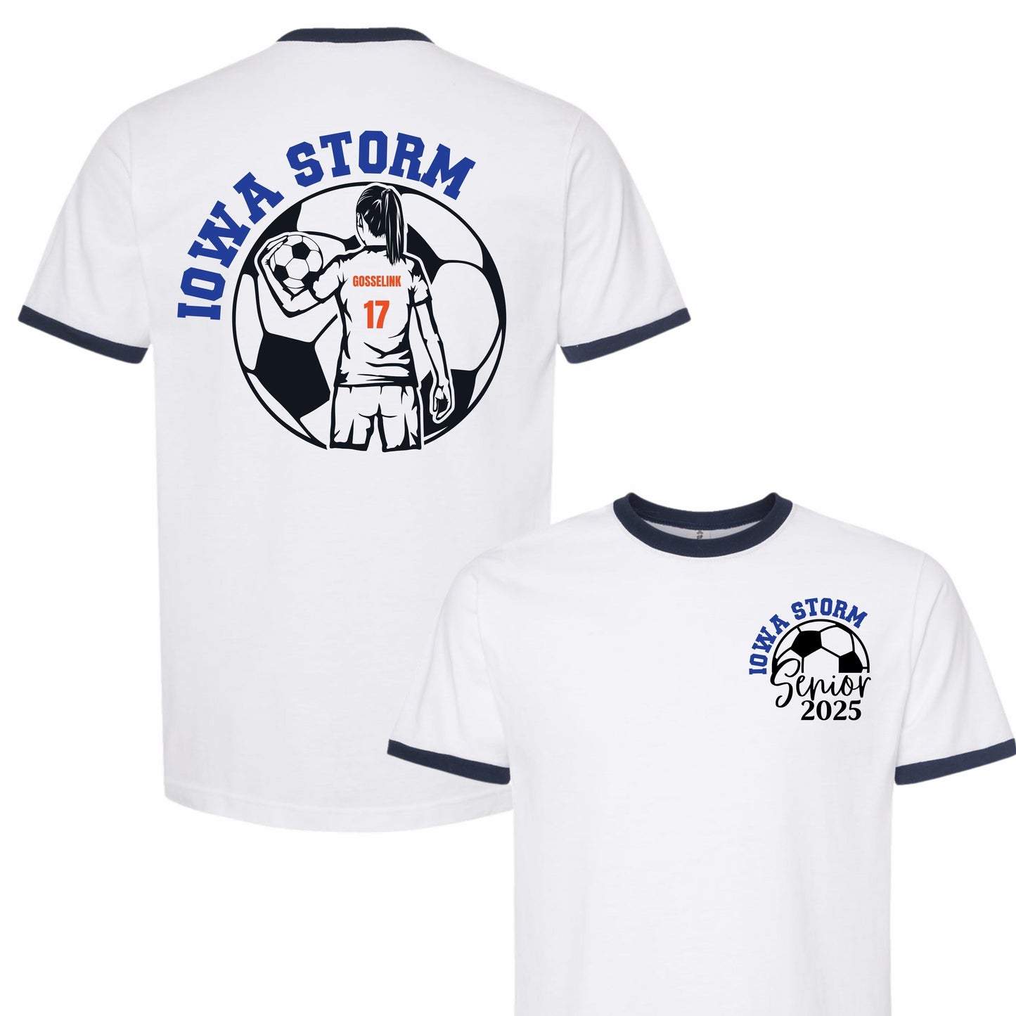 Senior 2025 Ringer/Jersey T-Shirt