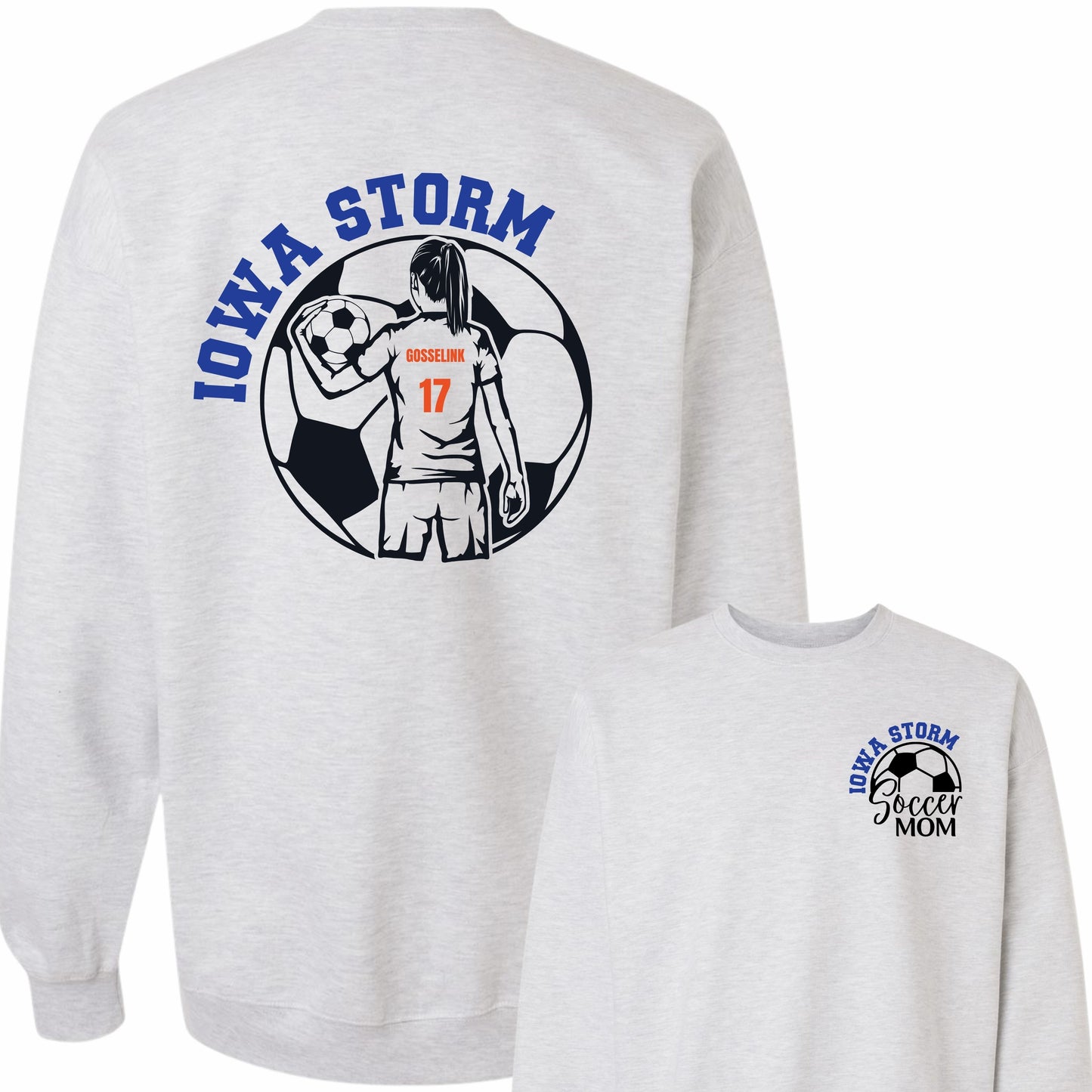 Iowa Storm Soccer Mom Crewneck (Girl)