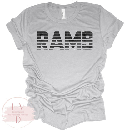 Split RAMS T-Shirt | BW