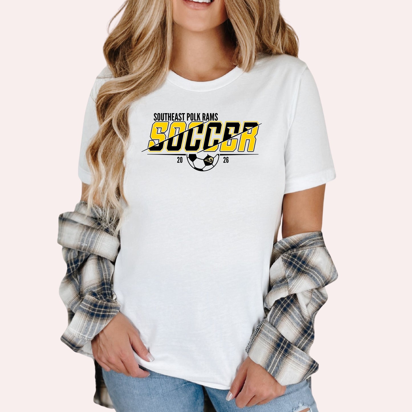 Southeast Polk Rams Soccer T-Shirt - Split