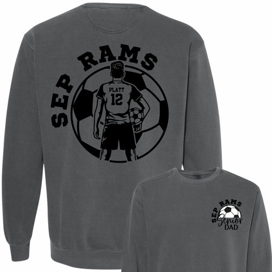 Senior Soccer Dad Crewneck - Comfort Colors (Boy)