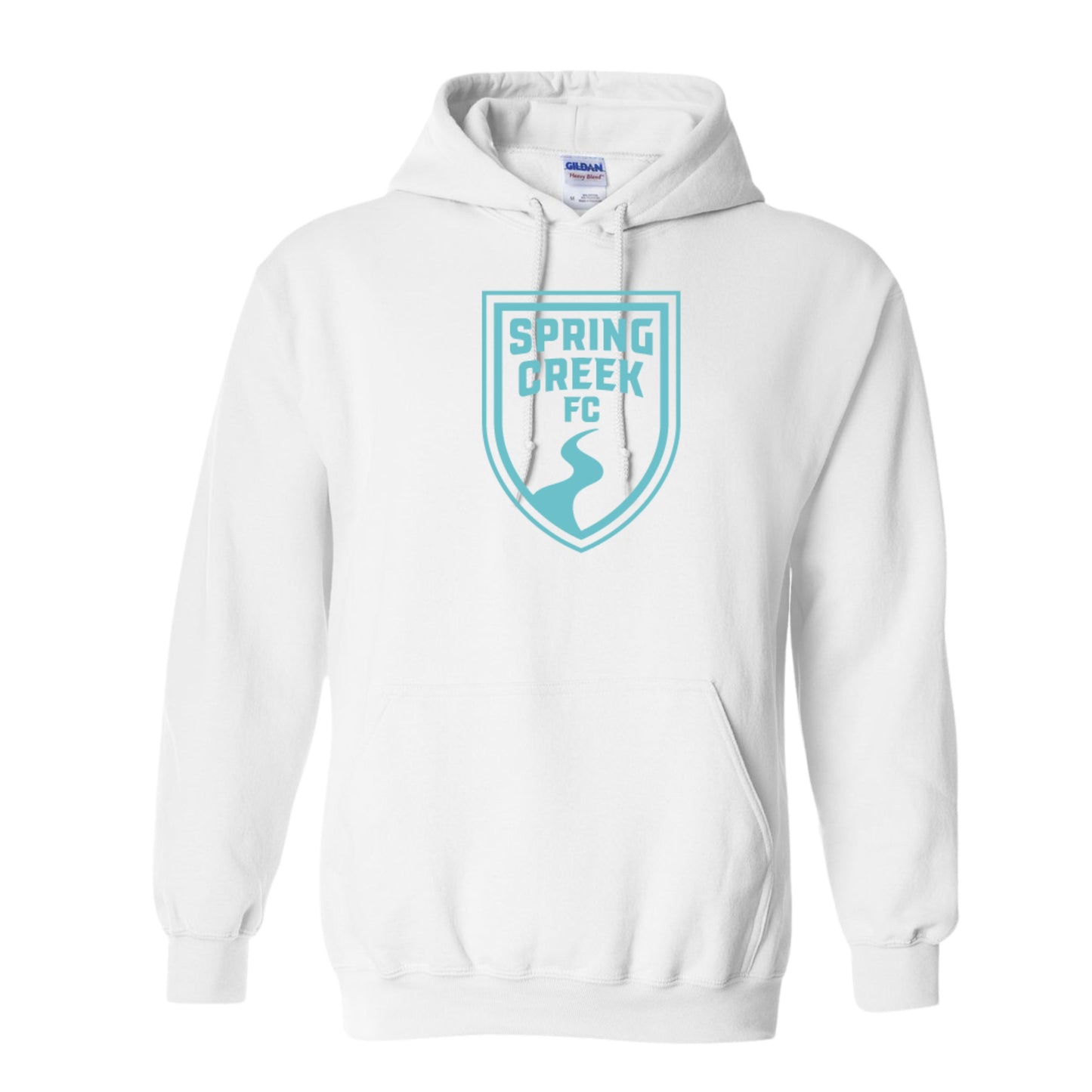 Adult Hoodie- Large Teal Logo