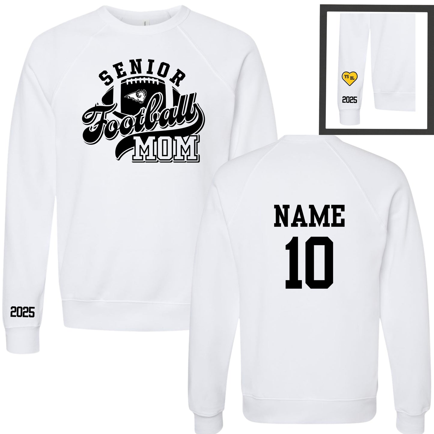 Senior Football Mom / Dad Crewneck (2025)