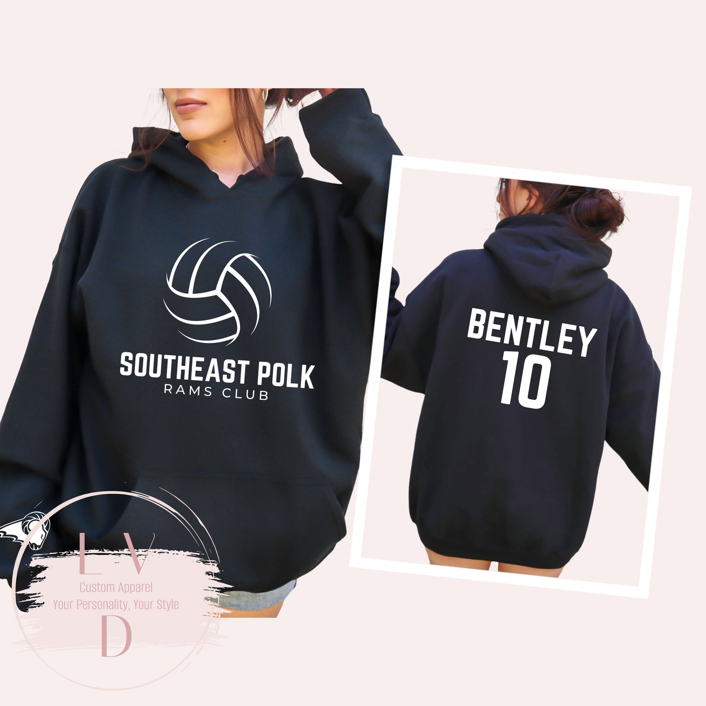 Southeast Polk RAMS Club Volleyball Crewneck