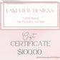 Lakeview Designs Gift Certificate