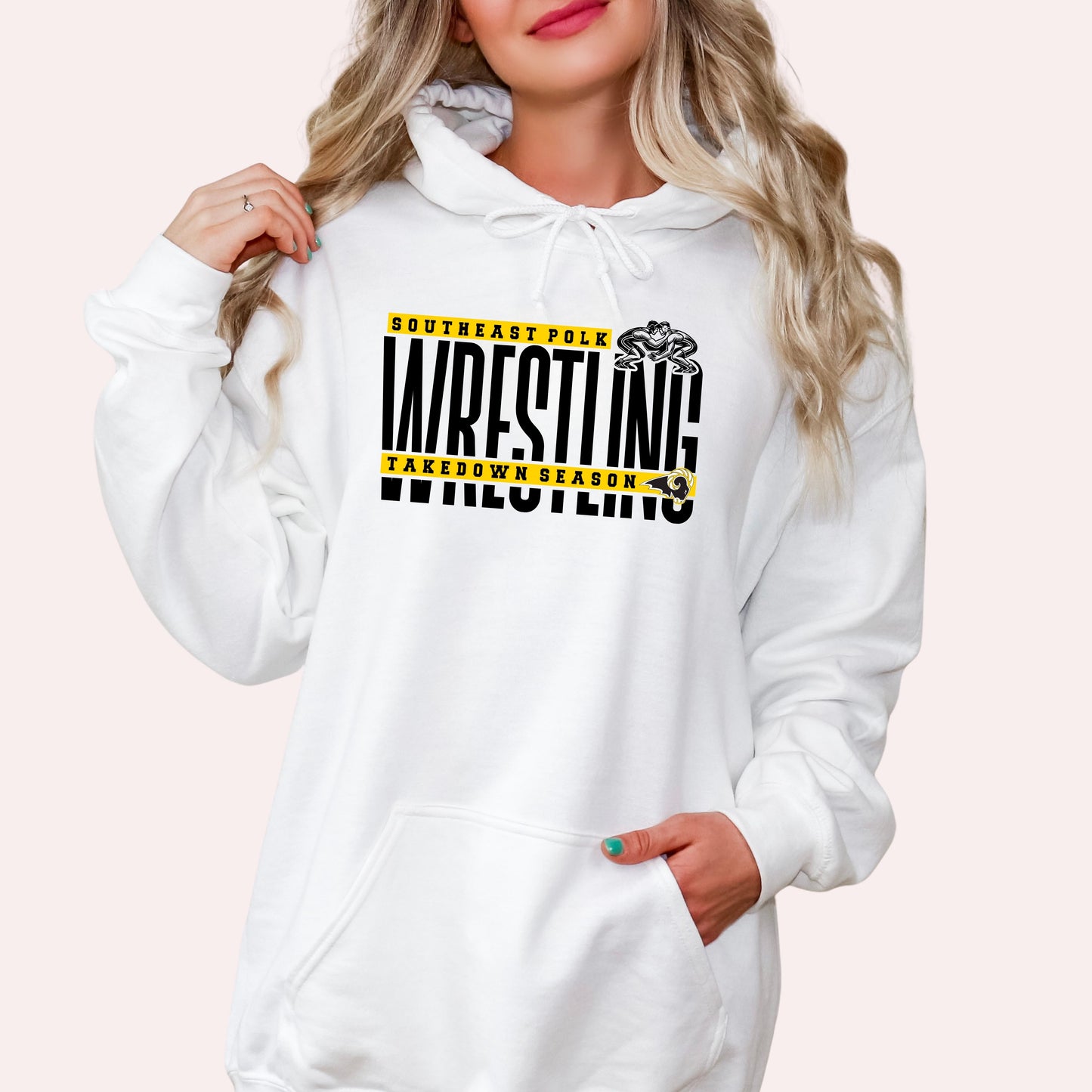 Southeast Polk Wrestling Split Crewneck