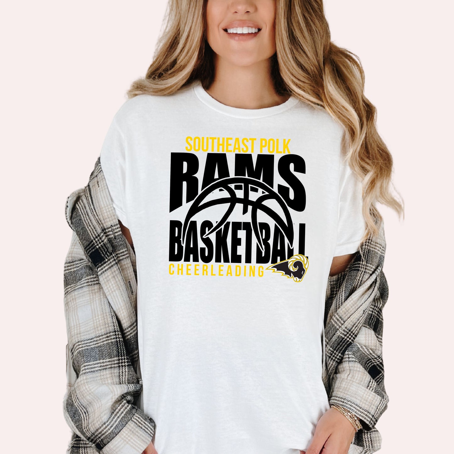 Southeast Polk Rams Large Basketball Cheerleading Hoodie