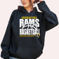 Southeast Polk Rams Large Basketball Cheerleading Crewneck