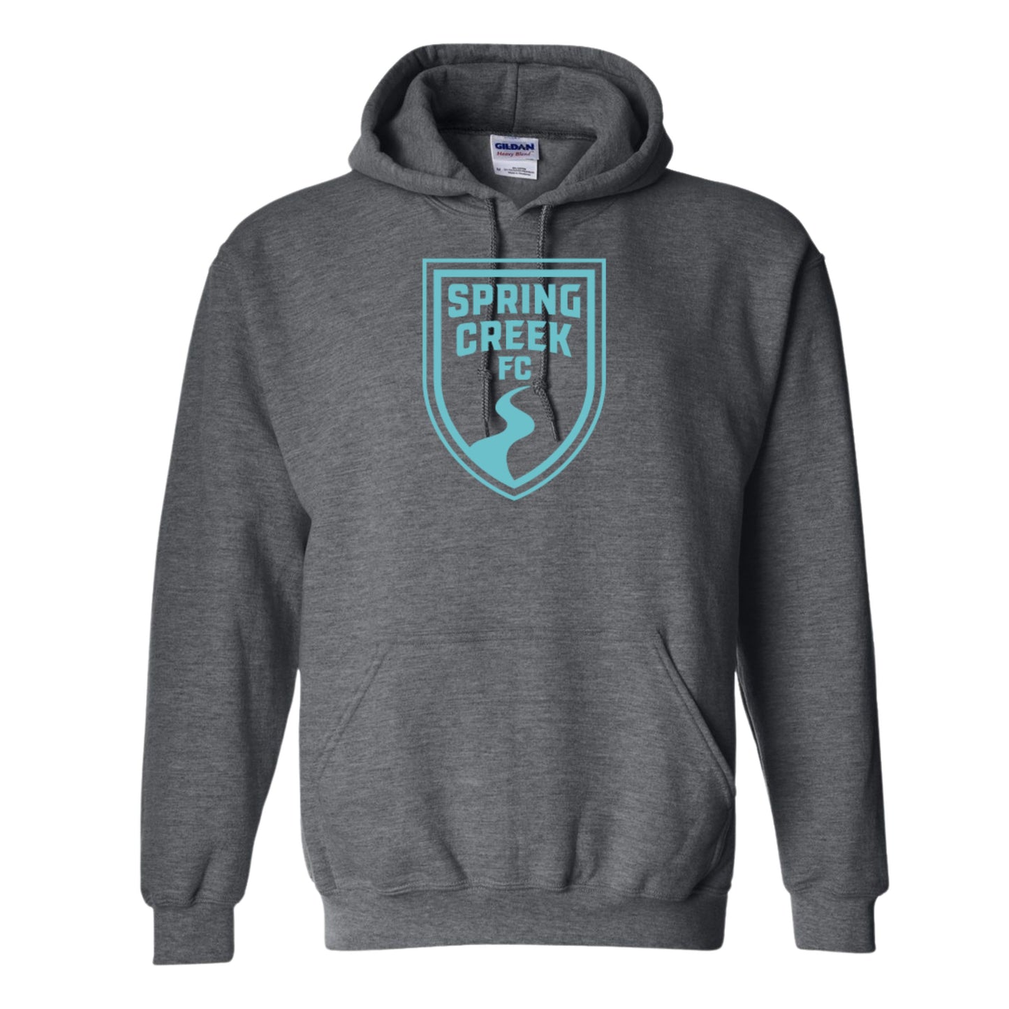 Adult Hoodie- Large Teal Logo