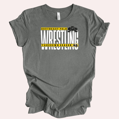 Southeast Polk Wrestling Split T-Shirt