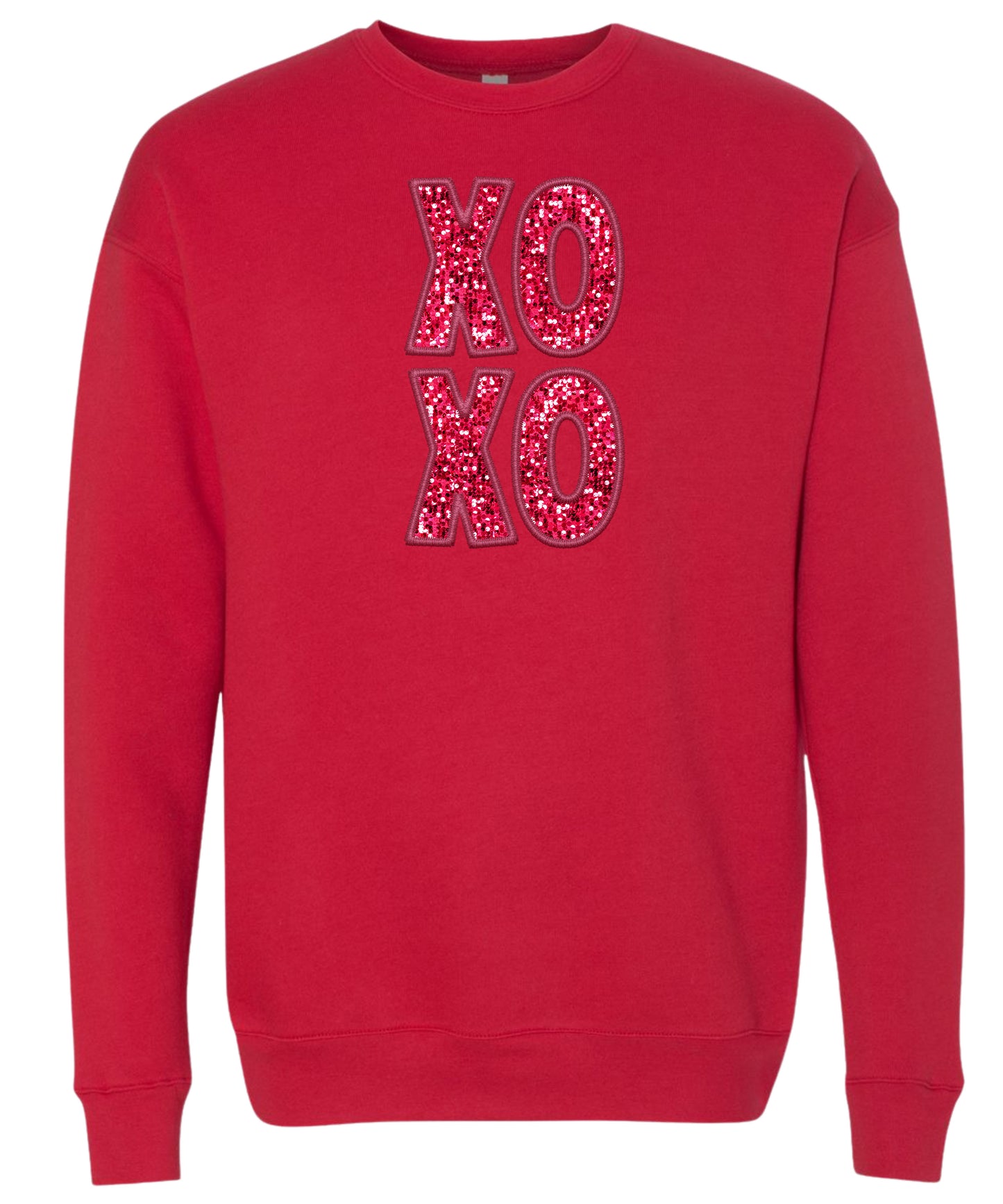 Stacked "XOXO" Crewneck