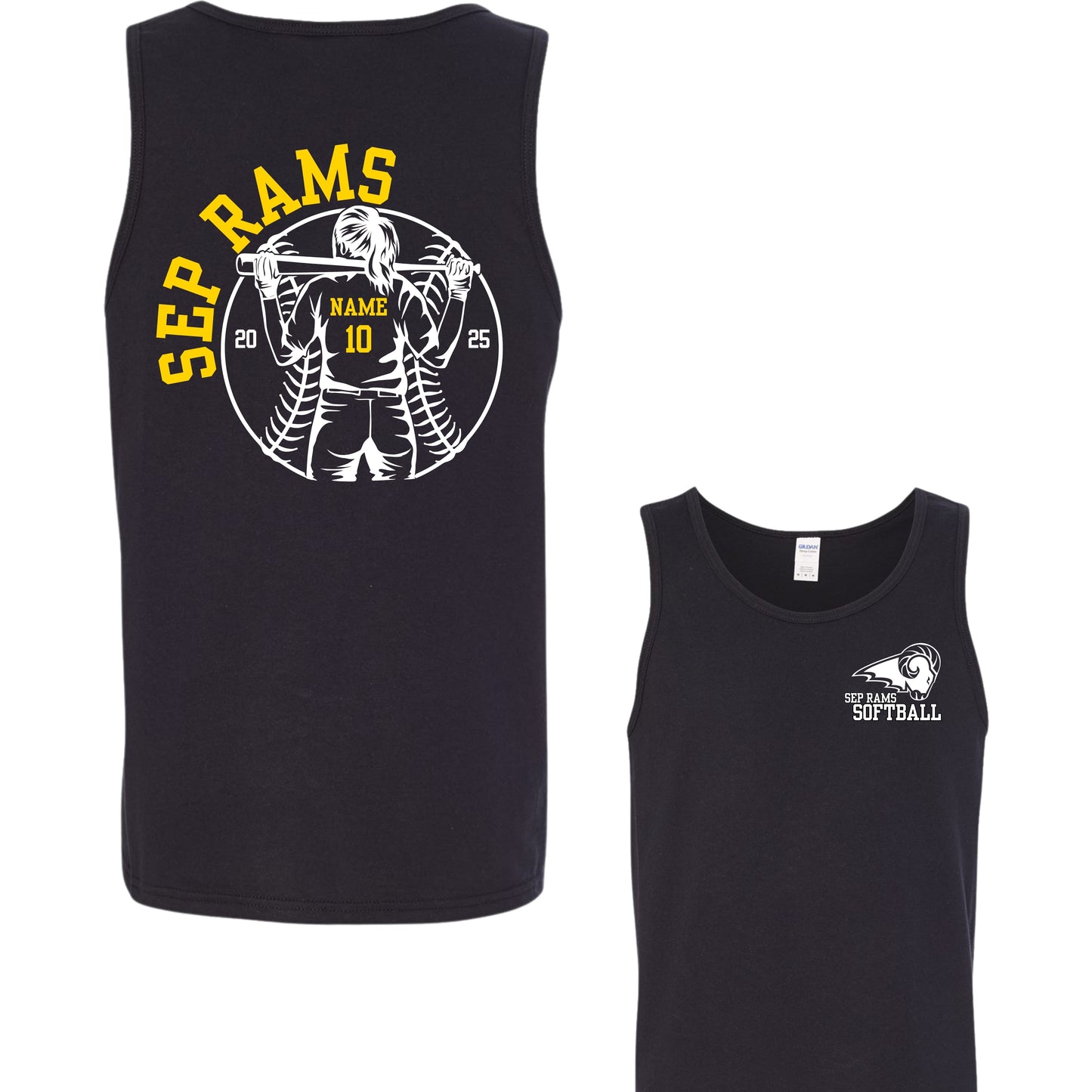 SEP Softball Personalized Tank | Adult