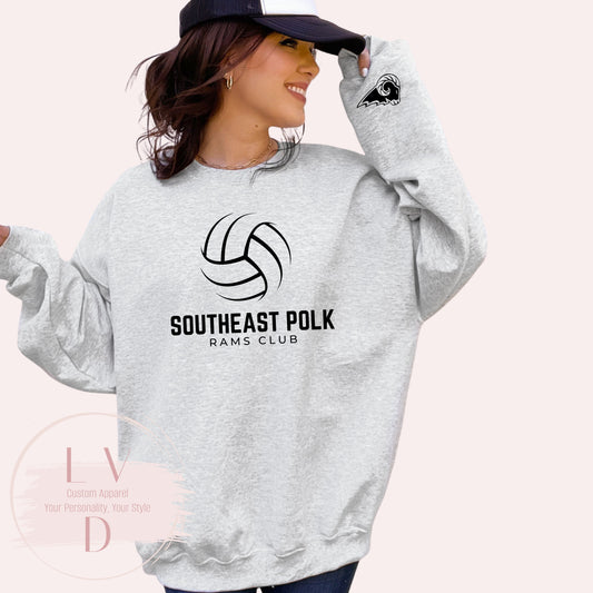 Southeast Polk RAMS Club Volleyball Crewneck