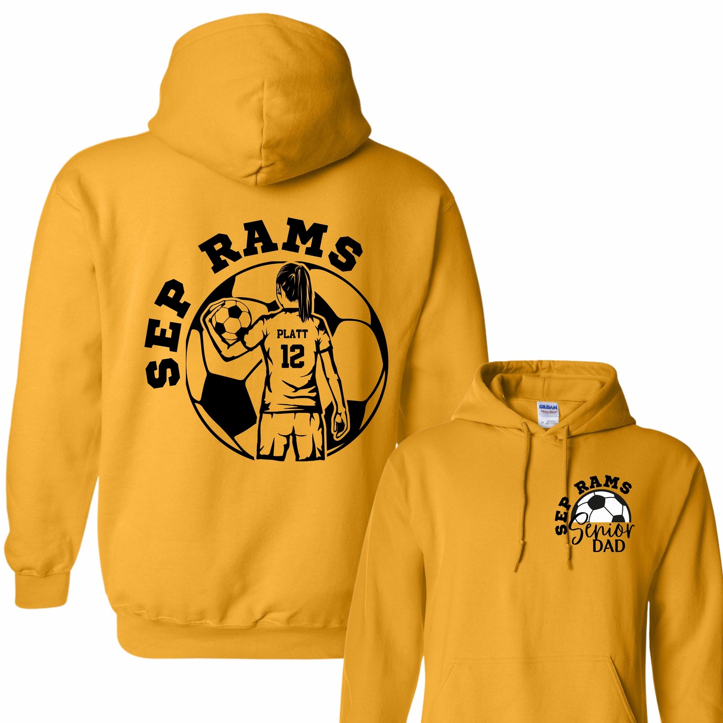 Senior Soccer Dad Hoodie (Girl)