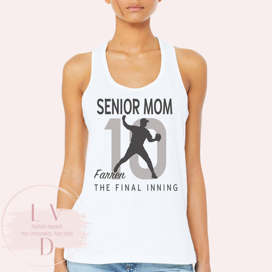 SEP Baseball Senior Mom Tank Top | The Final Inning