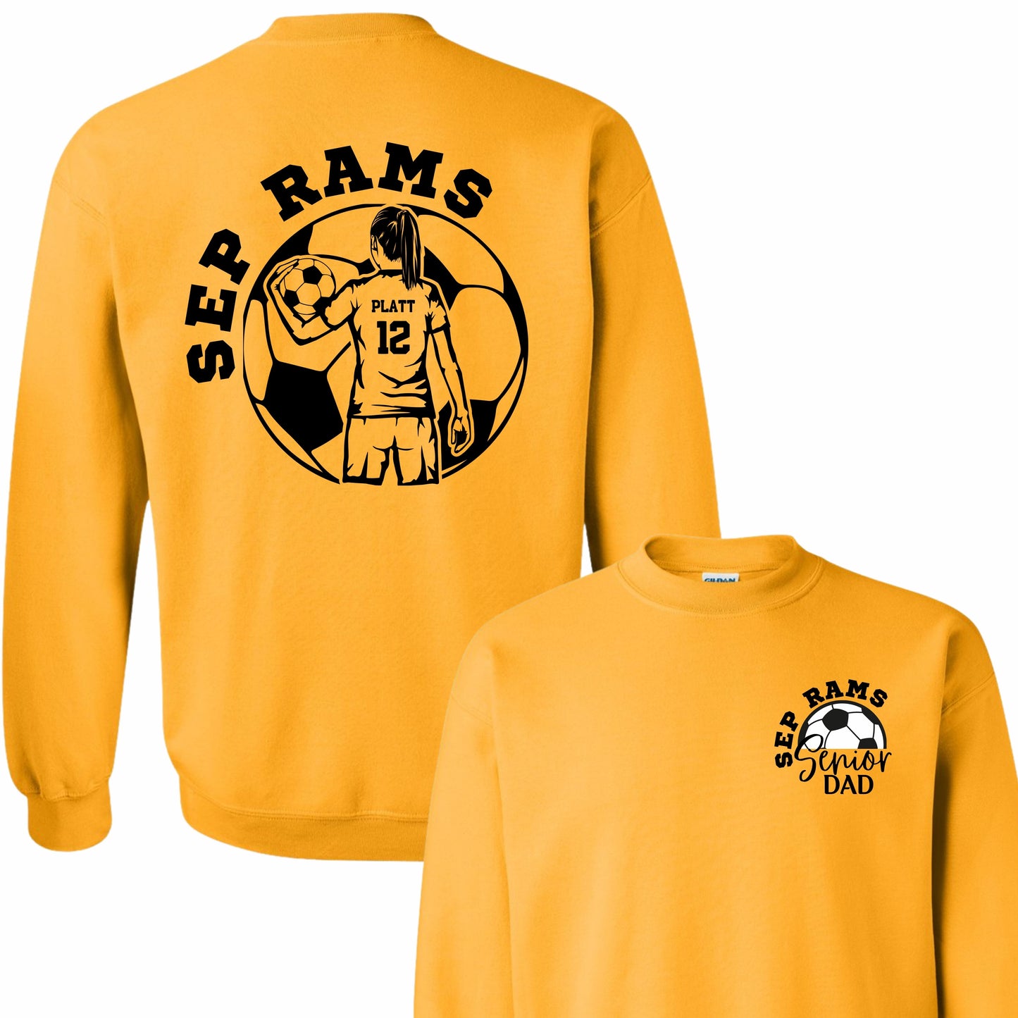 Senior Soccer Dad Crewneck (Girl)