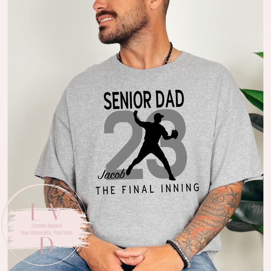SEP Baseball Senior Dad T-Shirt | The Final Inning