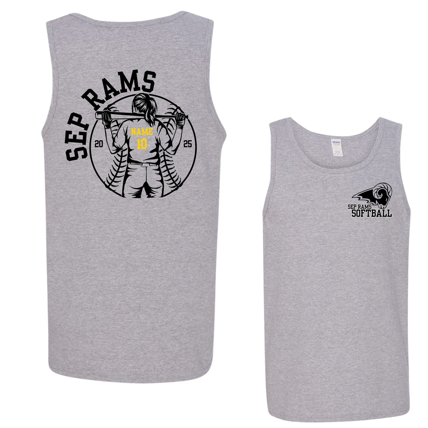 SEP Softball Personalized Tank | Adult