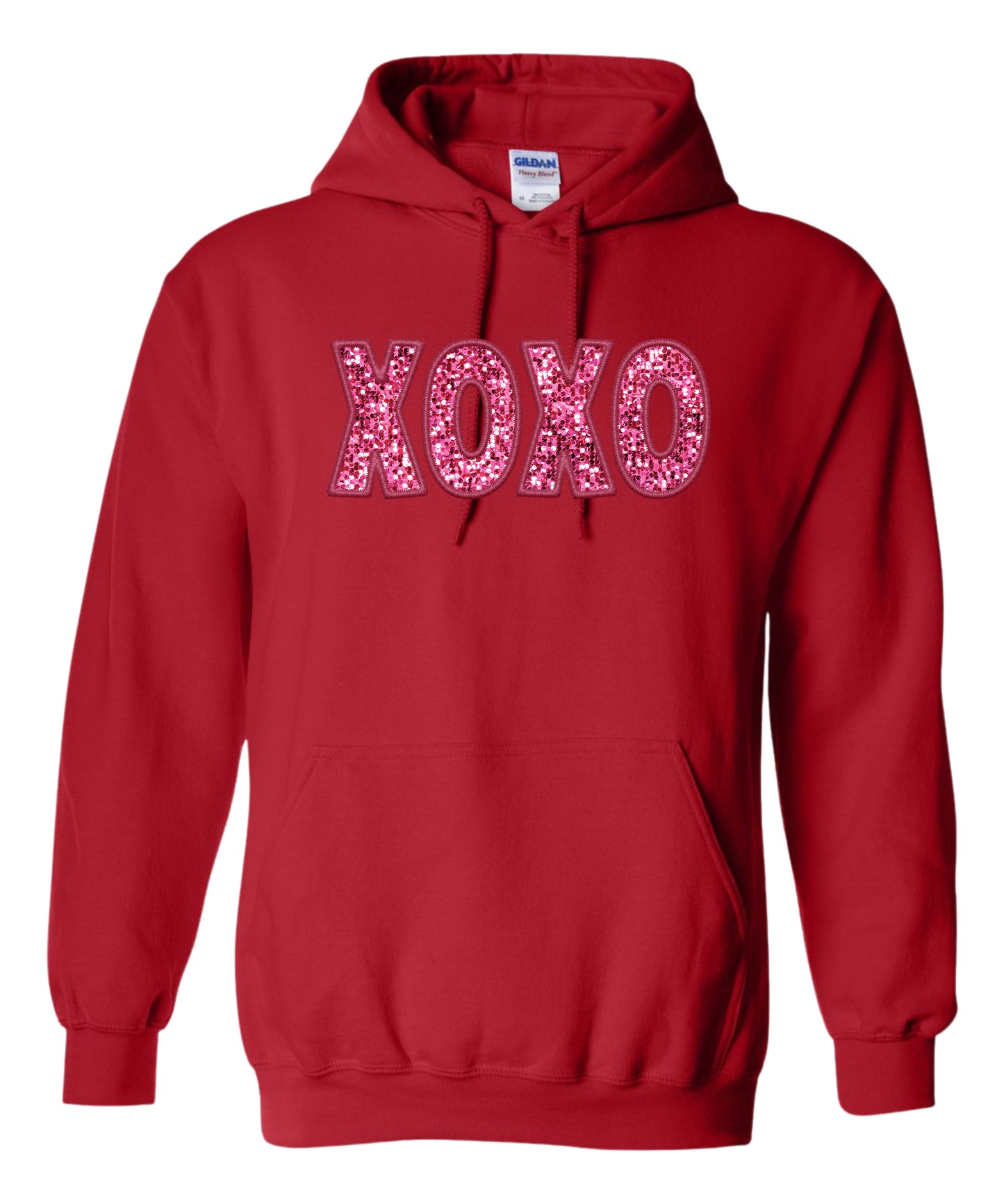 Glitter XOXO Adult Hoodie
