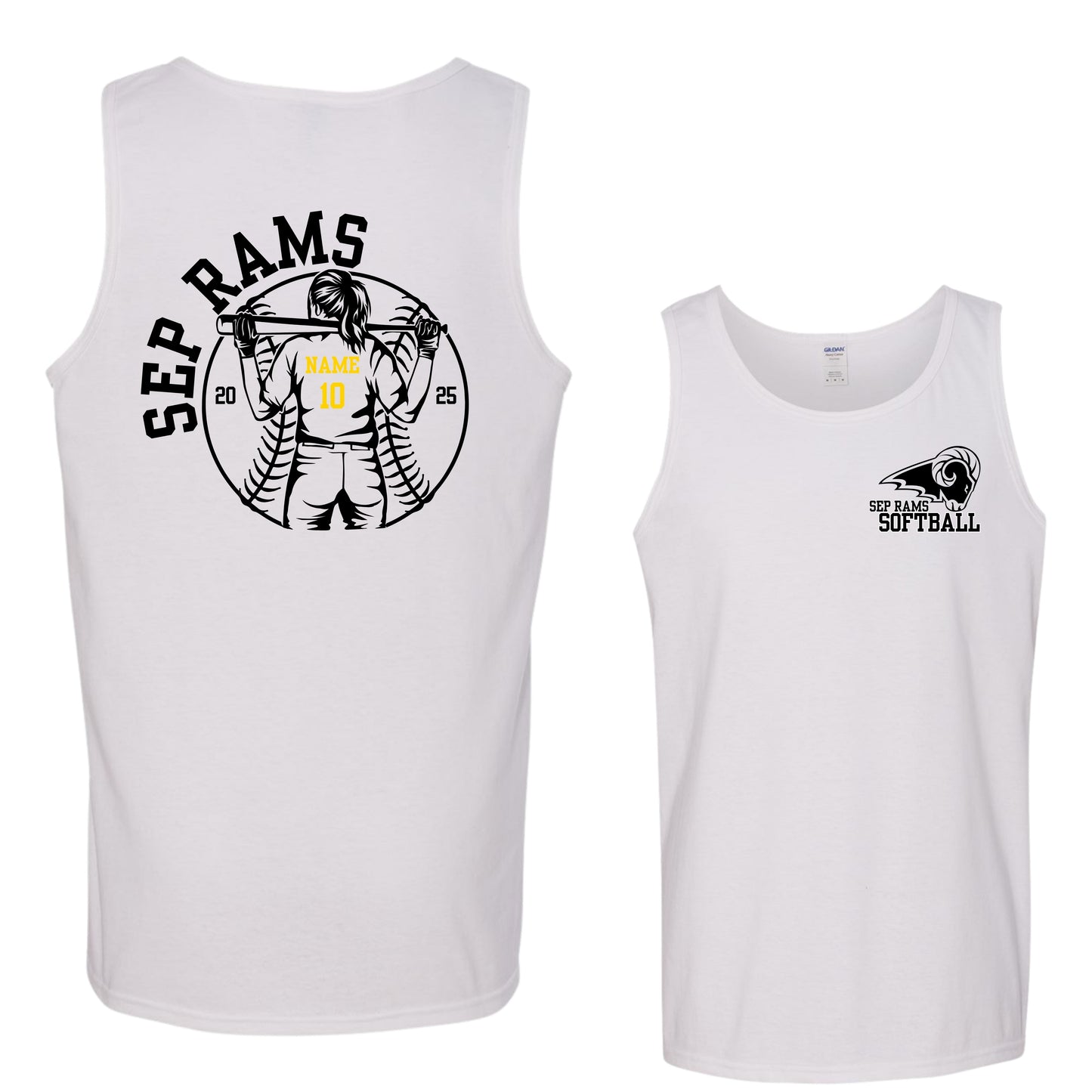 SEP Softball Personalized Tank | Adult