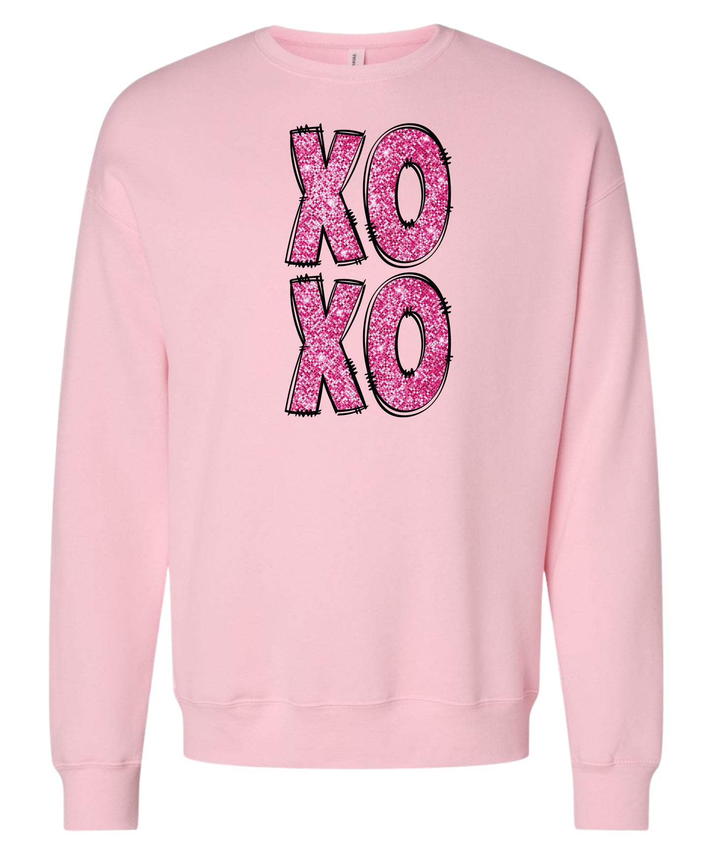 Stacked "XOXO" Crewneck